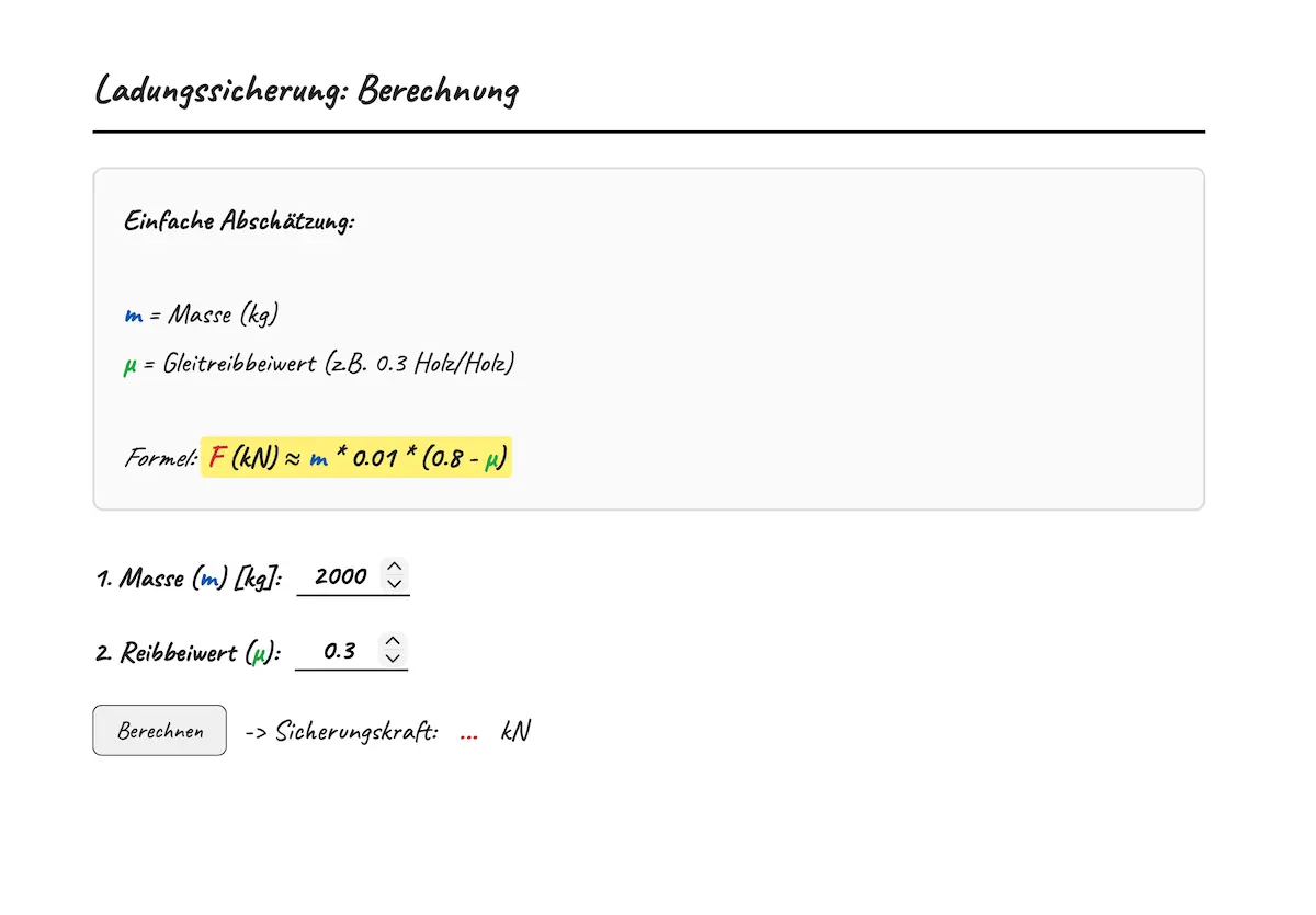 ladungssicherung