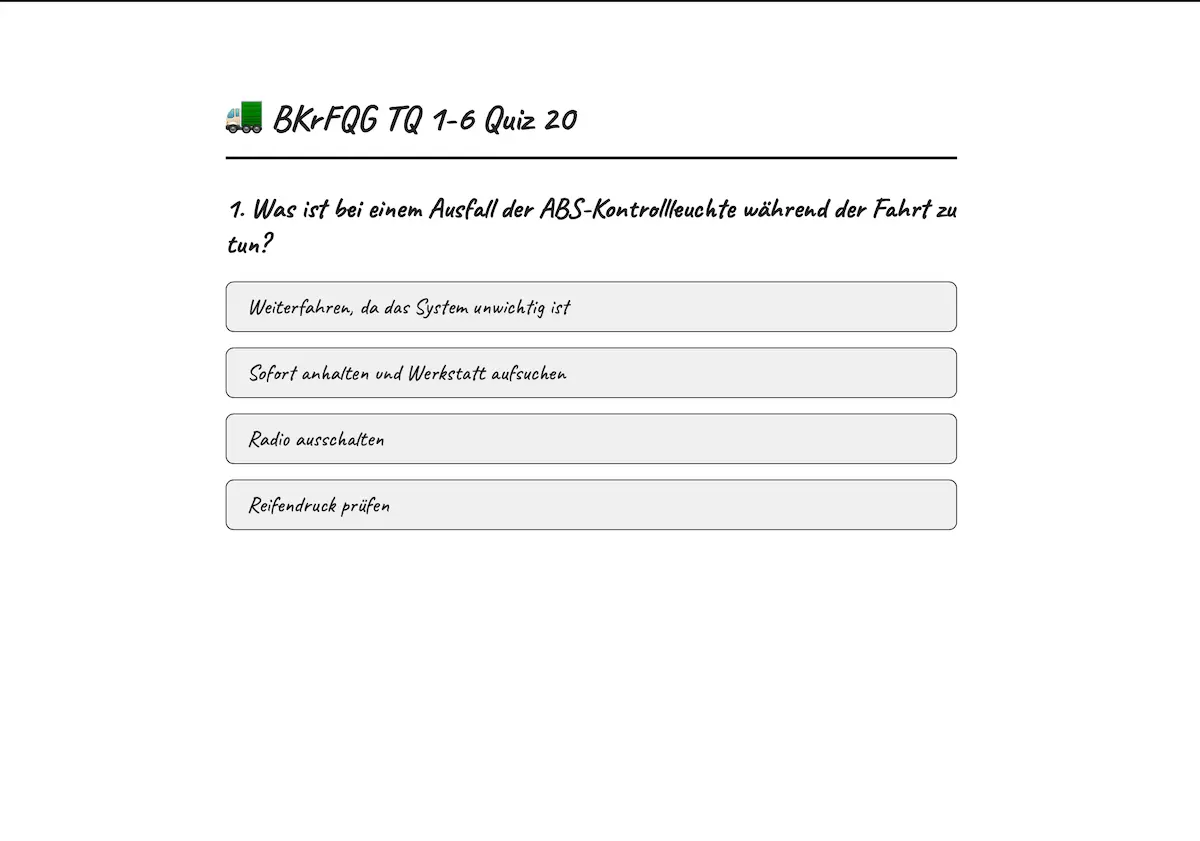 BKrFQG TQ 1-6 Quiz 20